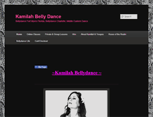 Tablet Screenshot of kamilahbellydance.com